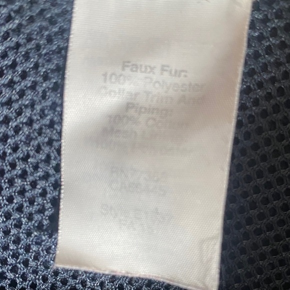 J.Crew XS Navy Faux Fur Sherpa Fleece Jacket Zip-Up Women’s Cozy - Picture 4 of 10